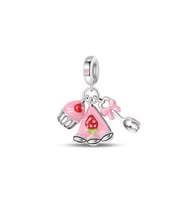 Pembe Pizza, Cupkek ve Çatal Sallantılı Charm