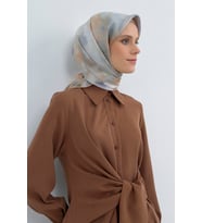 Armine Saf İpek Sura Eşarp-2026 İlkbahar-Yaz- 95010D (Somon)