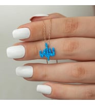 ALLAH OPAL 925 AYAR GÜMÜŞ KOLYE
