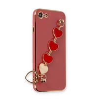 Apple İphone 7 Kılıf Esila Silikon - Kırmızı