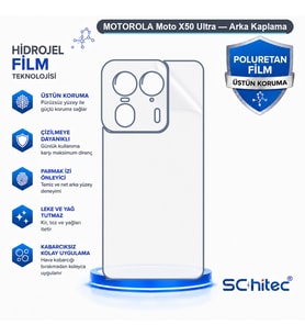 SChitec MOTOROLA Moto X50 Ultra Uyumlu Arka Yüzey Hidrojel Koruyucu Film