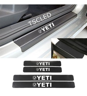 Yeti Karbon Kapı Eşiği Kaplama Sticker (4 Adet) zz225