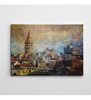 Galata Kulesi Kanvas Tablo