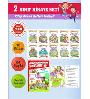 2.Sınıflar İçin Okumayı Sevdiren 10 lu Hikaye Seti 5 (Kitap Okuma Defteri Hediyeli)
