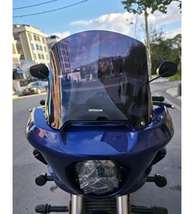 MOTOCAM Musatti King Pow 250 Ön Cam 2026-2027 Model 39cm Siyah Renkli 4mm