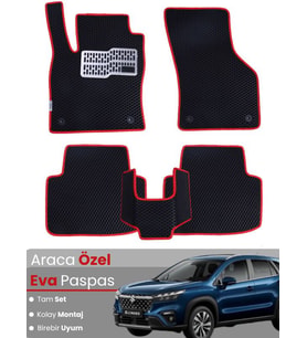 SUZUKİ S-CROSS (2016-2021) Uyumlu EVA Paspas Tam Set–Oto Paspas,Araca Özel,Kolay Montaj