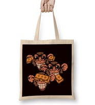 See Speak Hear No Evil Japan Wise Monkeys Japanese Art Gold Bez Çanta Uzun Saplı