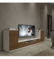 Decoraktiv Trendstyle On2 Slm Tv Ünitesi Tv Sehpası - Beyaz Ceviz (Beyaz - Ceviz)