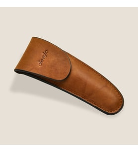 Deejo 37g Belt Leather Sheath, Natural Çakı Kılıfı (Kahverengi)