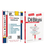 Acil 10. Sınıf Acil Matematik Tema Öğretim Fasikülleri ve AKM Dil Bilgisi Soru Bankası Seti 2 Kitap