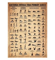 Yoga Birincil Serisi Tablo Ahşap Poster Dekoratif