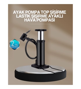 Manuel Ayak Pompası – Otomobil, Motosiklet ve Bisiklet Lastiği Uyumlu