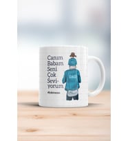 Canım Babam Seni Çok Seviyorum Kupa Bardak