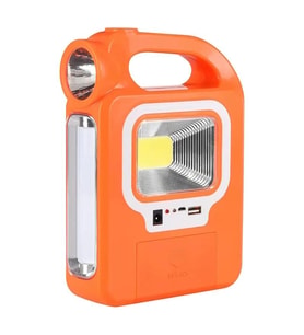 POWERMASTER HB-6399A COB LEDLİ SOLARLI 3 KADEMELİ USB ÇIKIŞLI ŞARJLI IŞILDAK FENER (1 ADET AMPULÜ UNUTMA)