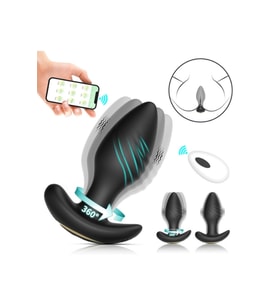 Big Boat Anchor Swing – Telefon Kontrollü Titreşimli anl tıkac (Siyah)