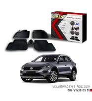 Vw T-Roc -2019 için Uyumlu 3D Paspas (Karışık)
