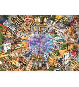 Anatolian Puzzle 3000 Parça 360 Derece Dünya Anıtları Puzzle