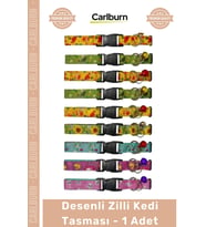 Özel Üretim Kaliteli Ayarlanabilir Dayanıklı Şık Güvenli Renkli Aksesuar Desenli Zilli Kedi Tasması
