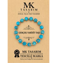 MK TASARIM GERÇEK VARASİT TAŞI BİLEKLİK MK.7000.844- RAHATLIK-DİNGİNLİK-ENERJİ- STRES BİLEKLİĞİ