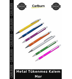 #Kalem Promosyon Kurumsal Hediye Logolu Şık Lüks Kaliteli Dayanıklı Metal Tükenmez Kalem Mor