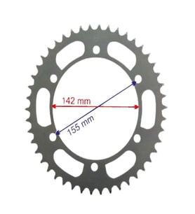 RACING HYOSUNG GT250R ARKA DİŞLİ 520-46T İÇ 142X6 DELİKLİ IND ÖM