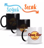 Lion Open Bar Hard Rock Sihirli Kupa Bardak Porselen