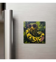 Anaconda - Anakonda - Güneş Gözlüklü Style - Buzdolap Magneti - 9x9 Cm