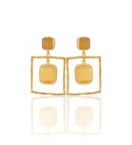 Kadir Jewellery 22 Ayar Altın Kaplama Kadın Sallantılı Küpe -El İşçiliği Ve Hipoalerjenik Küpe