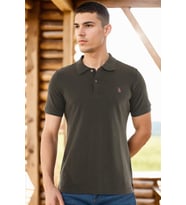 T8561 DEWBERRY ERKEK TSHIRT-YEŞİL-2