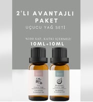 2'li Avantajlı Set Itır & Bergamot Saf Aromaterapi Uçucu Yağı, Masaj, Spa, Cilt Ve Saç Bakımı 20 ml