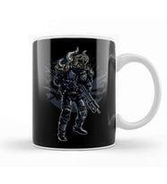 Viking Soldier Kupa Bardak Porselen