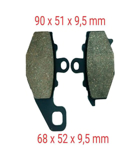 KAWASAKİ UYUMLU ARKA DİSK BALATA FA192 CF MOTO 650 NK(2012-2015)-ER-6 F-N - Z750 S Z1000 ZX6-R A KALİTE