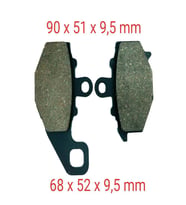 KAWASAKİ UYUMLU ARKA DİSK BALATA FA192 CF MOTO 650 NK(2012-2015)-ER-6 F-N - Z750 S Z1000 ZX6-R A KALİTE