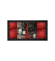 Manzara Temalı Kanvas Tablo 80 x 110 cm Siyah Çerçeve