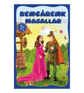 Çocuklar için Hayal ve Odak Geliştirici Rengarenk Masallar Gece Mavisi Kitap