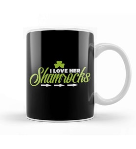 Cute I Love Her Shamrocks St