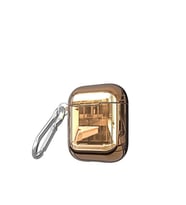 Apple Airpods Uyumlu Kılıf Zore Airbag 08 Silikon (Gold)