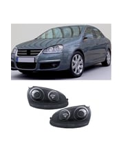 vw jetta 2005.2011 uyumlu siyah zemin r32 mercekli far