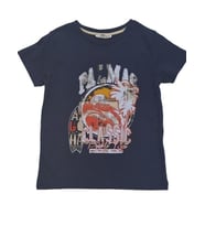 Erkek Çocuk pamuklu Yarım Kol Baskılı Tshirt