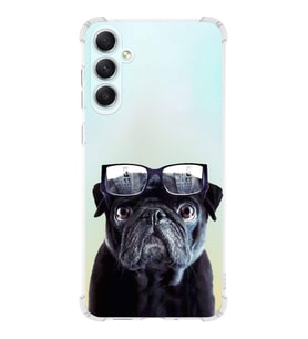 PrintiFy Samsung Galaxy A34 Uyumlu Köpek 3 Baskılı Şeffaf Köşe Korumalı Antişok Kılıf