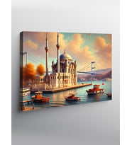Kanvas Tablo İstanbul Boğazı Manzarası