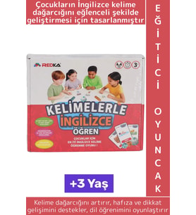 Eğitici Çocuk Dikkat Hafıza Kelime Dil Öğrenimi Gelişimi Eğlenceli Kelimelerle İngilizce Öğren Oyunu