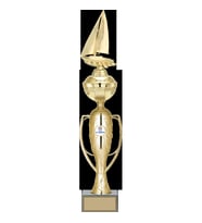 ODAK KUPA - Figürlü Kupalar - Yelken Figürlü Kupalar FG-071 B - 53 cm