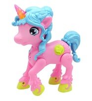 Evrensel Oyuncak Sesli Işıklı Unicorn Mavi-Pembe