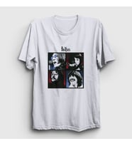 Presmono Unisex Beyaz Band The Beatles T-Shirt 114243tt (Beyaz)
