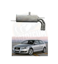 Audi A3 - Leon Fr-Golf 7 çift çıkışlı arka susturucu egzoz eksoz