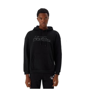 No Fear Erkek Sweatshirt Kapüşonlu Siyah Melanj M500271