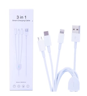 Ally Ma039-A Usb-Type-C Micro Usb &amp; Lightning 3in1 Usb Kablo-(5775) - HPSBYI6630-1327