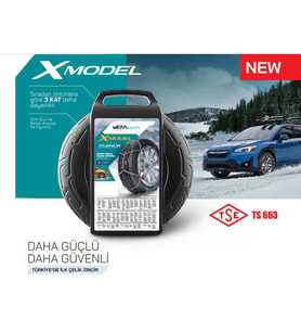 155x14 Ebatlarına Uyumlu Takmatik X Tipi Kar Patinaj Zinciri