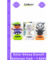 #Solar Masa Dekoratif Hediye Süsleme Solar Güneş Enerjili Sallanan Cadılar Bayramı Konsepti - 1 Adet